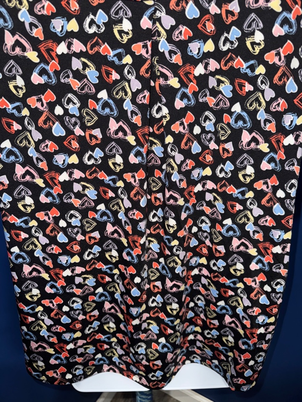 Cocomo-NWT Black Heart-Print Zip Front Blouse Size Large - Picture 16 of 17